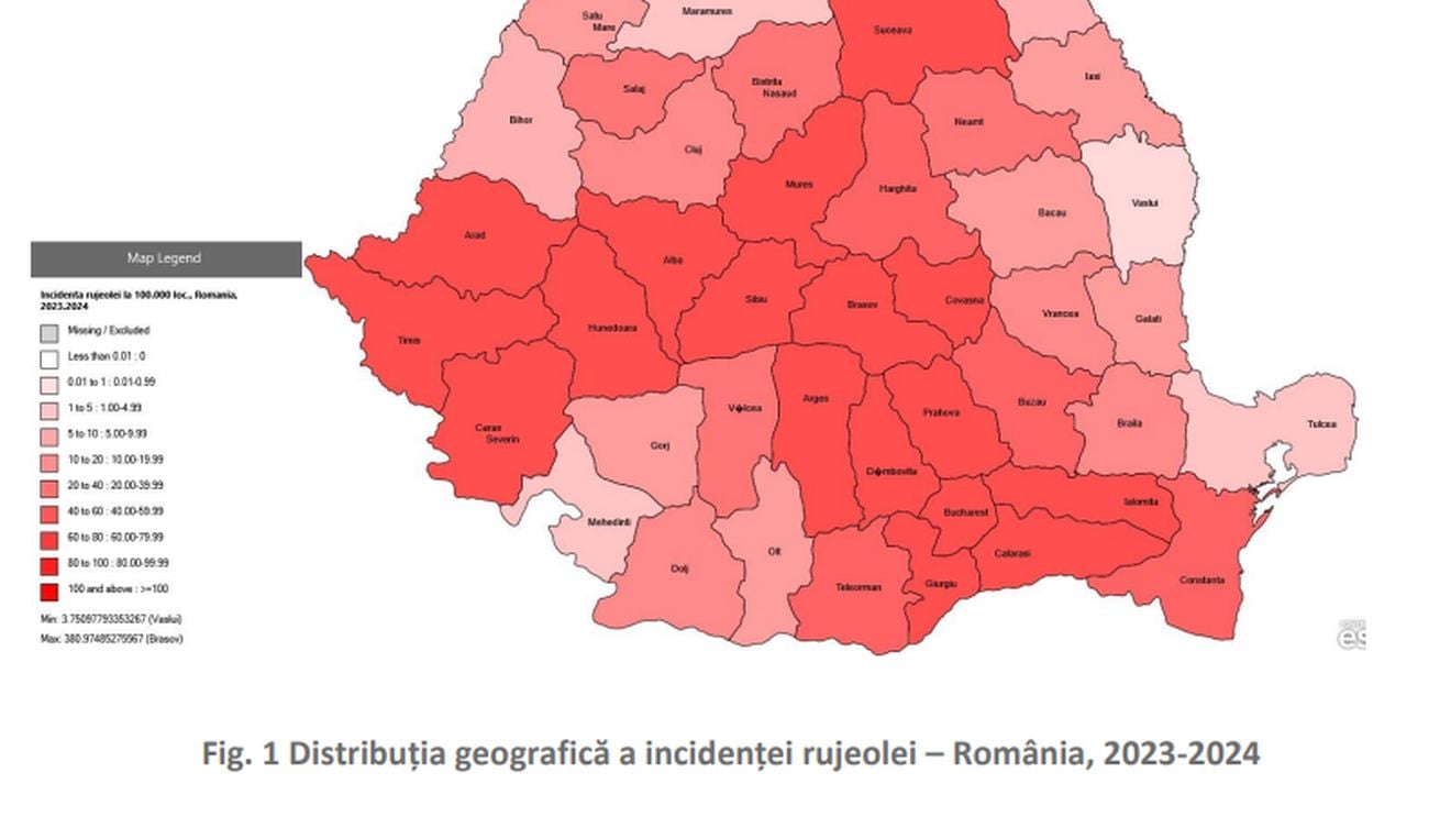Peste 580 de cazuri noi de rujeolă, înregistrate în ultima săptămână / Copil de 8 luni, decedat din cauza bolii
