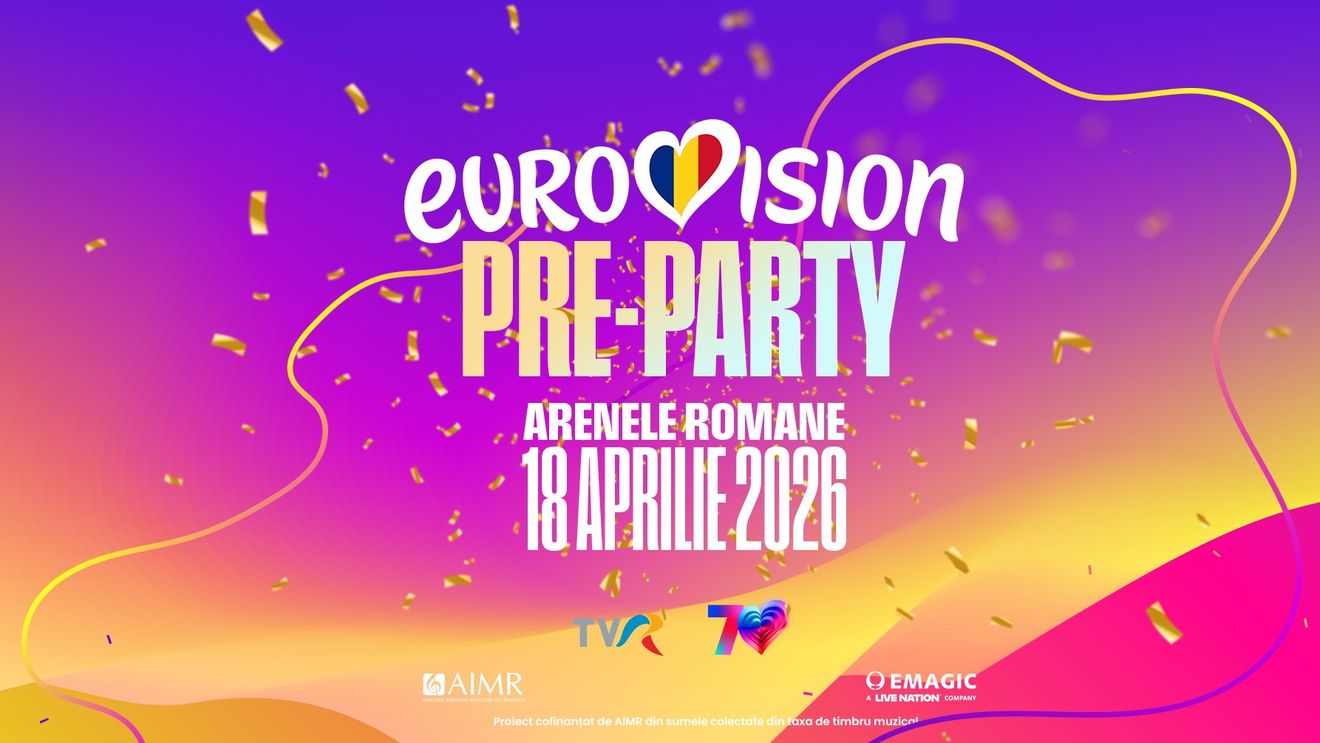 EUROVISION PRE-PARTY București 2026 Program, artiști și regulament de acces Arenele Romane din București, 18 aprilie 2026 (Parteneriat)