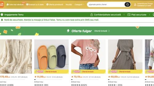 Platforma de comerț online Temu, acuzată de asociațiile europene de consumatori de manipularea clienților