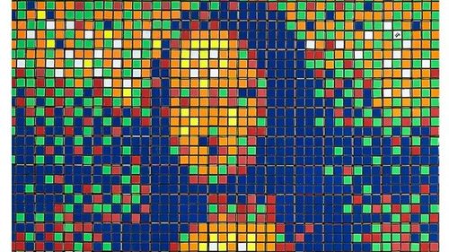 Mona Lisa realizată din cuburi Rubik, adjudecată la Paris pentru 480.000 de euro