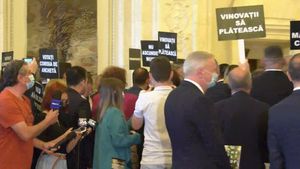 Deputații PSD, protest în Parlament pentru înființarea unei comisii de anchetă privind numărul deceselor de covid după acuzațiile lui Vlad Voiculescu