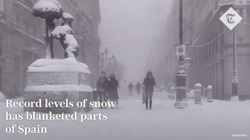 Patru persoane au murit în Spania după ce furtuna de zăpadă Filomena a măturat comunitatea neobișnuită cu astfel de fenomene/ Tânăr de 30 de ani: ”Nu am văzut niciodată așa ceva”