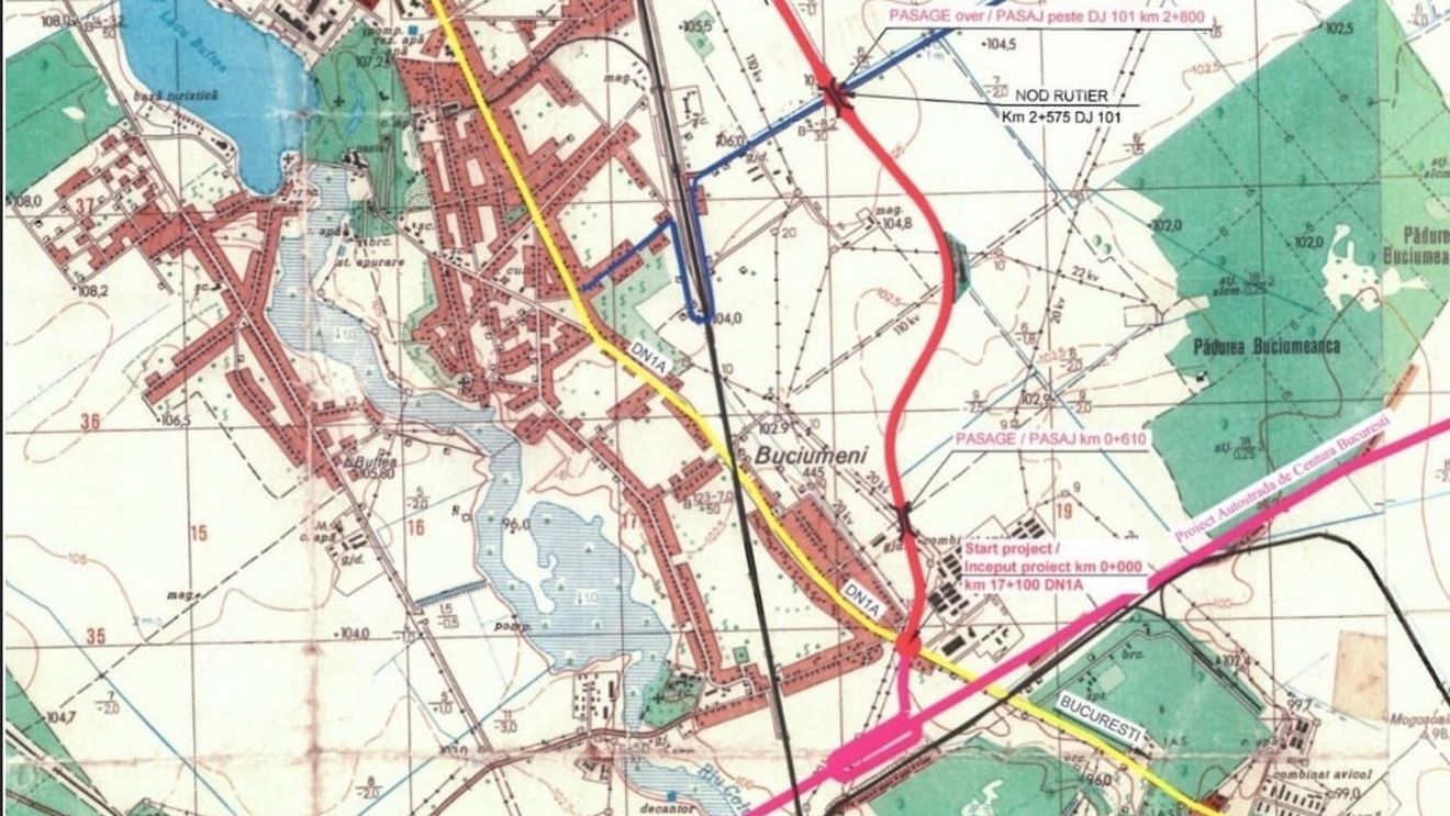 CNAIR a lansat o nouă licitație pentru construirea centurii Buftea pe DN 1 A. Contract de 330 de milioane de lei pentru cei 6 kilometri ai variantei