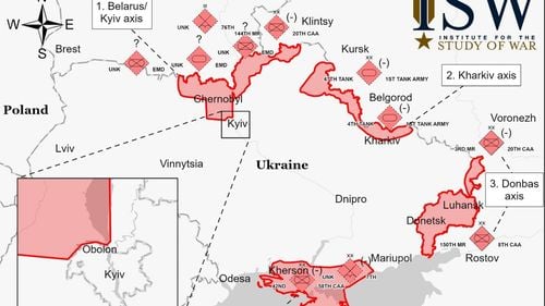 HARTA Ce zone din Ucraina sunt controlate de armata rusă după două zile de la începerea invaziei