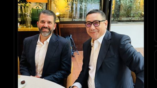 Victor Ponta, întâlnire cu Donald Trump Jr care se află în vizită în Serbia