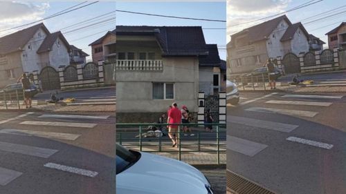 Arad: O femeie însărcinată și cei doi copii ai ei, loviți pe o trecere de pietoni