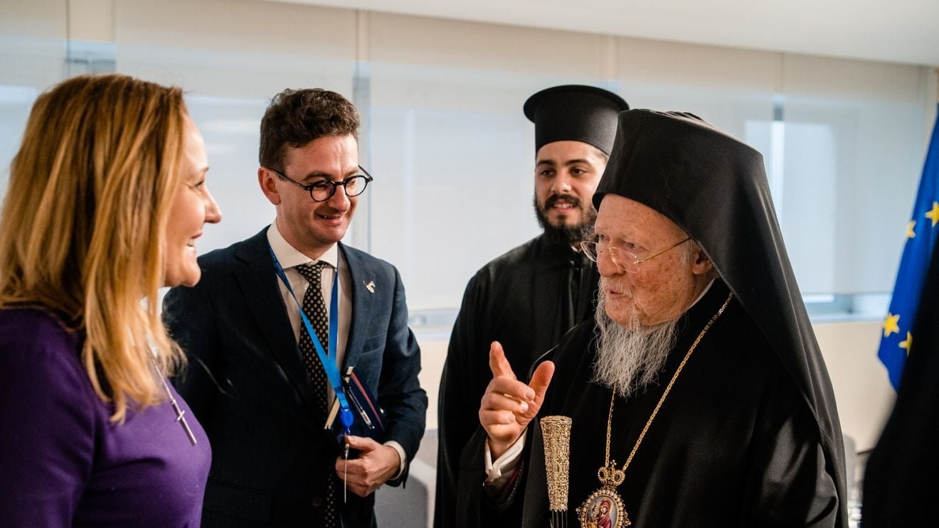 Elena Lasconi, întâlnire cu Patriarhul Ecumenic Bartolomeu al Constantinopolului: ”Este important să ne păstrăm credința în perioade tulburi”