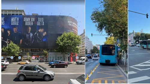 Benzi unice de autobuz pe Bd. Magheru din București, reintroduse de la 1 octombrie, cu stâlpi de delimitare. Bulevardul „autostradă” prin centrul Capitalei poate fi reconfigurat cu piste de biciclete, după ce MasterPlanul Velo va fi votat