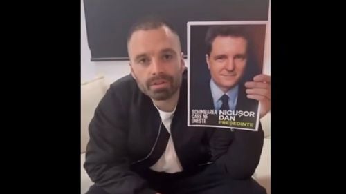 VIDEO Actorul Sebastian Stan îndeamnă românii să voteze: "Nu va fi uşor, va fi Nicuşor!"