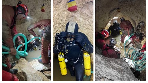 Pentru prima dată a fost atinsă adâncimea de 800 de metri într-o peşteră din România / Recordul a fost stabilit în Avenul de sub Vârful Grind, din masivul Piatra Craiului