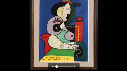 „Femme A La Montre”, capodopera lui Pablo Picasso din 1932, expusă la sediul Sotheby's din Londra, ar putea fi vândută la licitație cu peste 120 de milioane de dolari