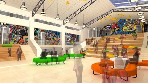 VIDEO Liceul din Sinaia va avea piscină, saună și va fi transformat radical printr-un proiect european de 5 milioane de euro