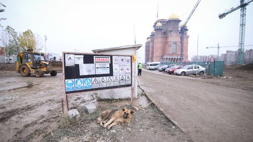 Firma Strabag, constructorul Catedralei Neamului, amendată cu 10.000 de lei de către ISU pentru că nu respectă normele privind securitatea la incendiu pe șantier