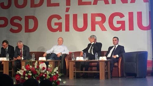 Grupul anti-Dragnea, pentru prima dată la vedere: Bădălău, Stănescu și Tudose, la alegerile PSD Giurgiu
