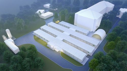 Asociaţia „Dăruieşte Viaţă” ridică un spital modular pentru pacienţii cu COVID-19, în curtea Spitalului Elias