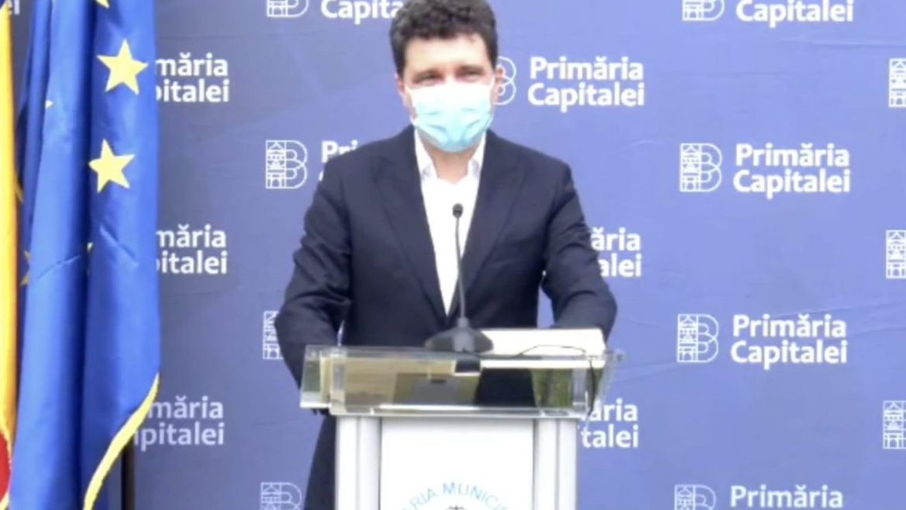 Nicușor Dan a prezentat un grafic care arată descreşterea numărului de îmbolnăviri cu noul coronavirus în Bucureşti