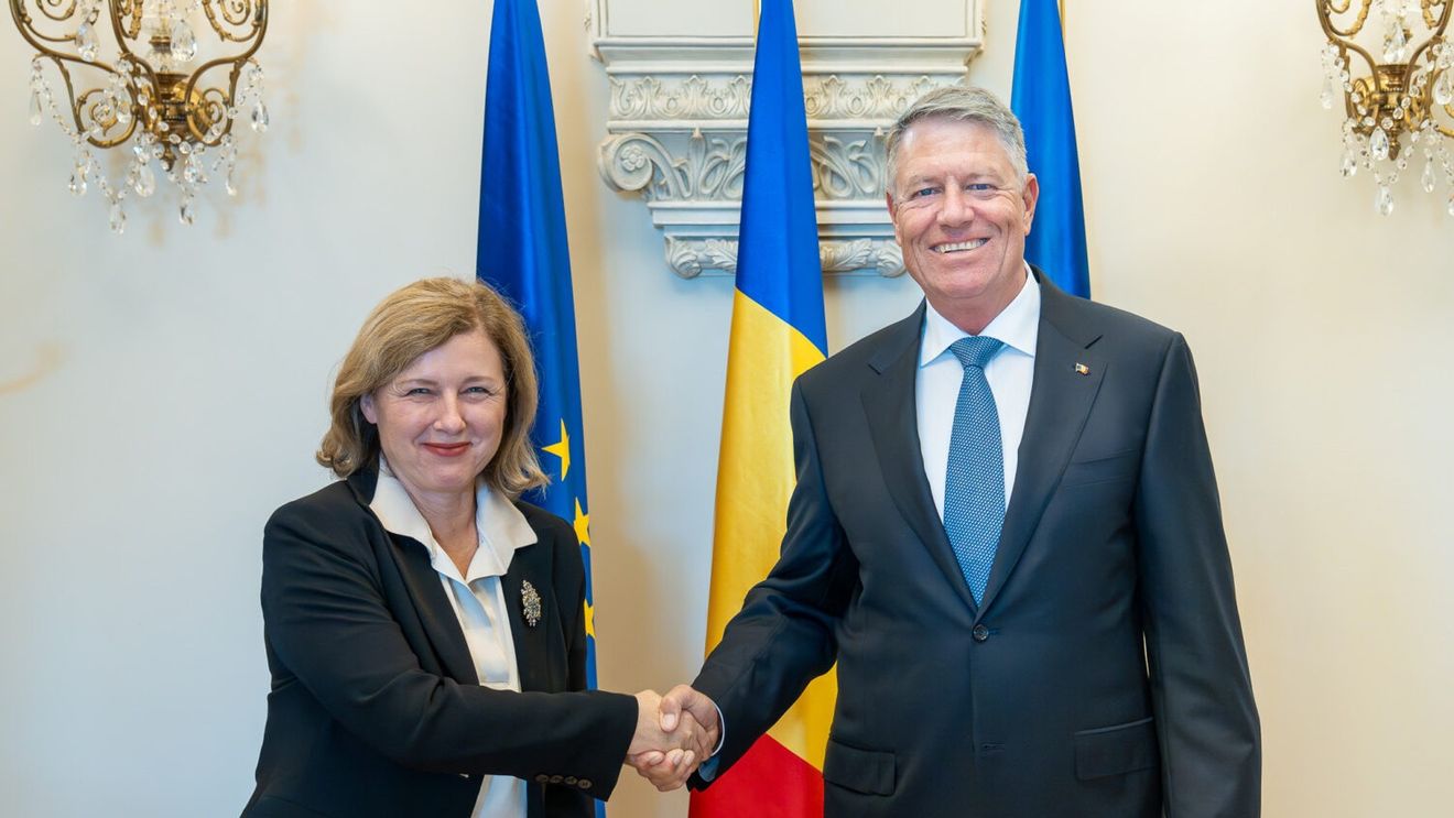 Iohannis, întâlnire cu vicepreşedintele Comisiei Europene pentru valori şi transparenţă, Vera Jourova: Am discutat și despre aderarea României la Schengen