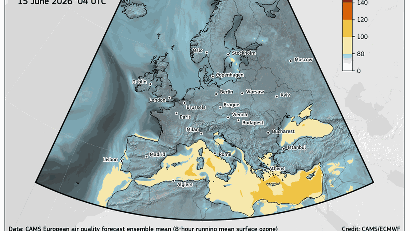 Copernicus: Valul de căldură care afectează Europa poate agrava poluarea aerului. Concentrațiile de ozon ar putea depăși limitele UE în mai multe regiuni