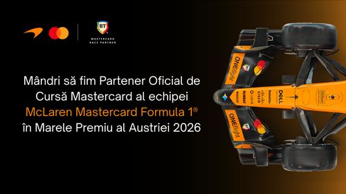 Banca Transilvania marchează o nouă etapă a parteneriatului cu McLaren. Logo-ul BT va fi vizibil pe monopostul McLaren și pe căștile piloților