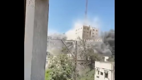 VIDEO Israelul a distrus un nou bloc-turn din oraşul Gaza, despre care IDF spune că era folosit de teroriștii Hamas