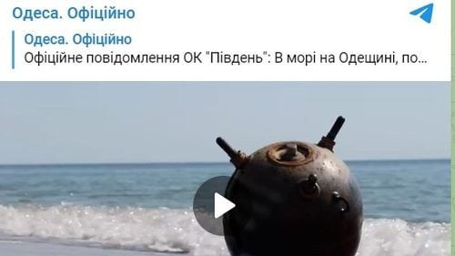 VIDEO Mine rusești, neutralizate de geniștii ucraineni, după ce au fost aduse de furtună pe coasta regiunii Odesa