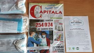 Primarul Sectorului 1, care candidează pentru un nou mandat, distribuie măști sanitare laolaltă cu materiale de campanie