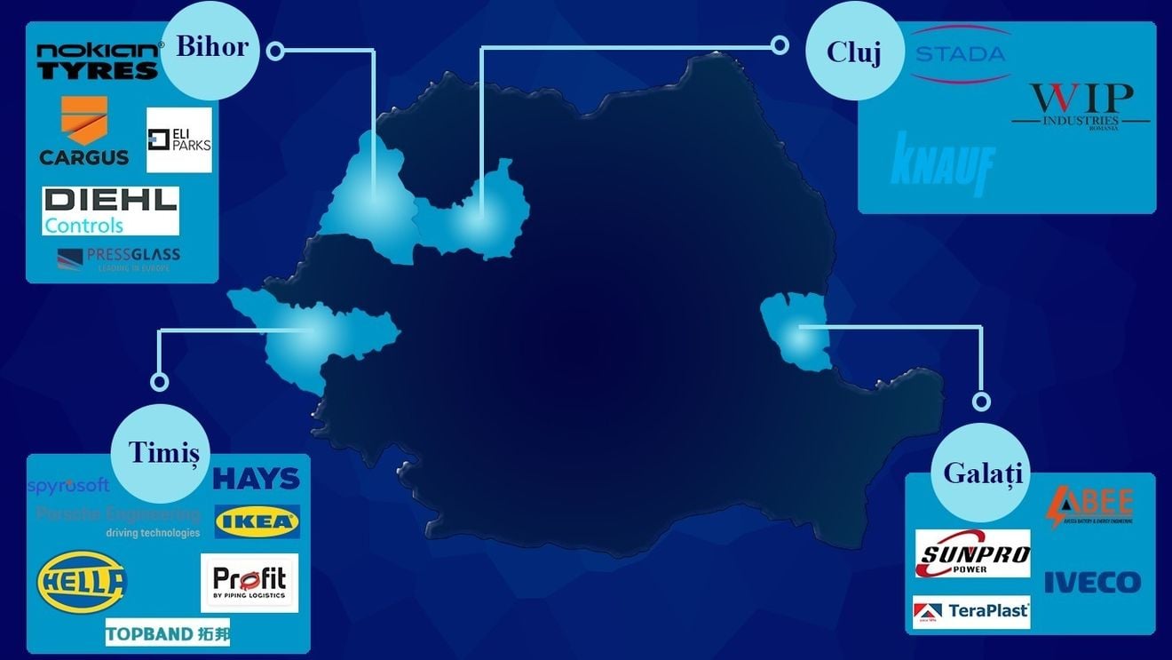 ANALIZĂ Dezvoltarea infrastructurii atrage investiții în producție. Județele din România în care „duduie” șantierele de infrastructură și de fabrici