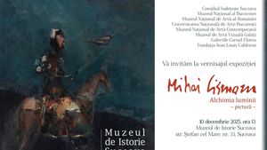 Expoziția retrospectivă „Alchimia luminii”, dedicată pictorului Mihai Cismaru, se deschide la Muzeul Național al Bucovinei