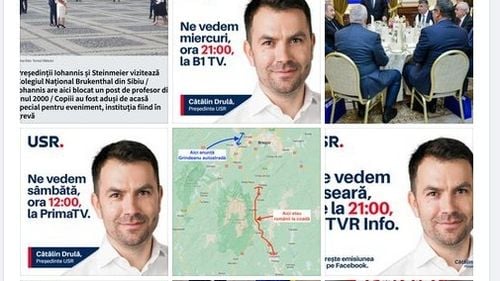 USR a plătit 500.000 de lei în trei luni pentru promovarea pe Facebook a liderului Cătălin Drulă și 800.000 de lei pentru pagina partidului / Cât au cheltuit Ciucă, Ciolacu, Simion, PNL, PSD și AUR cu reclamele în social media