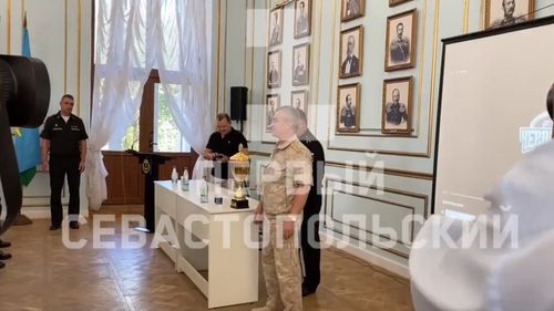 O nouă înregistrare video îl arată pe comandantul Flotei rusești din Marea Neagră, pe care Ucraina a susținut că l-a ucis în atacul din Sevastopol