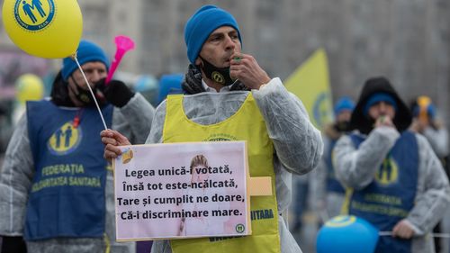 Federaţia Solidaritatea Sanitară anunță că sindicaliștii continuă protestele după ce negocierile cu Ciolacu au eșuat/ Au început demersurile pentru declanșarea grevei generale