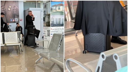 FOTO | Ministrul PSD al Agriculturii, Florin Barbu, cu o valiză Louis Vuitton de câteva mii de euro: „E un cadou primit de ziua mea de la familie, la împlinirea a 45 de ani. Nu cunosc marca, nu știu cât costă”