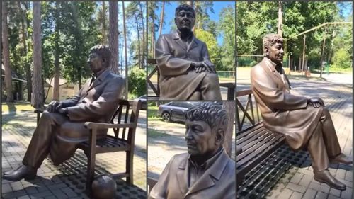 Lucescu are statuie la Hunedoara / A fost realizată la inițiativa lui Rinat Ahmetov / A ajuns în România pentru că nu a putut fi amplasată la Doneţk, din cauza războiului