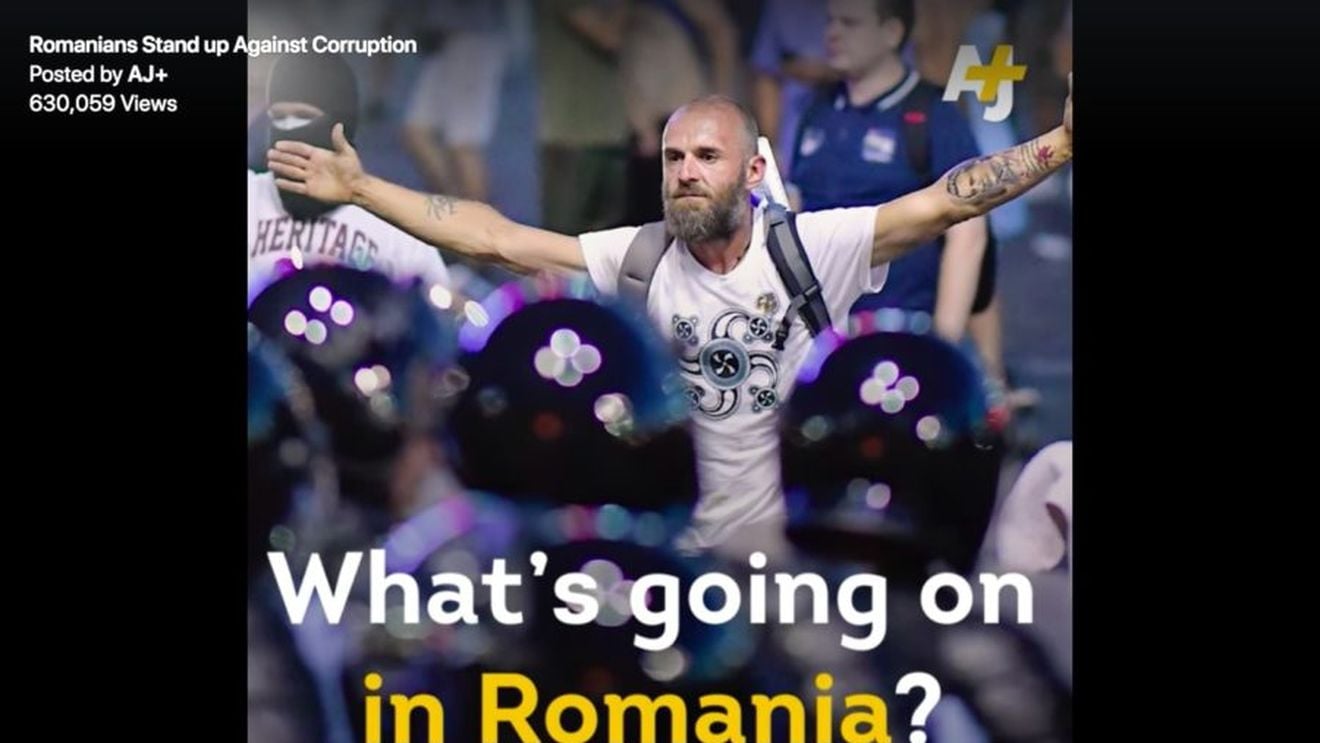 VIDEO Reprimarea violentă a protestelor de la București, într-un reportaj Al Jazeera: ”Românii s-au săturat de corupție”