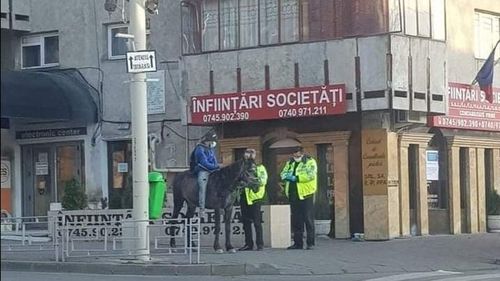 Un tânăr dintr-un sat a venit cu calul în Iași să-și vizite soția care tocmai născuse. Bărbatul avea declarația pe proprie răspundere