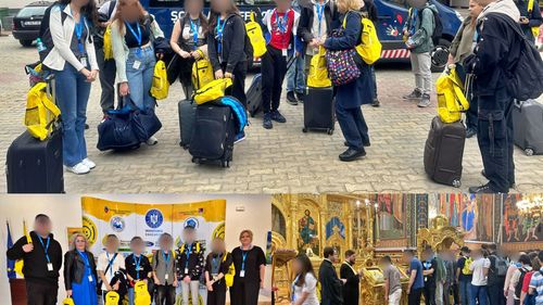 FOTO Galben și albastru peste tot la Olimpiada Națională de TIC, de la Slobozia, exact culorile partidului primarului din orașul-gazdă și al inspectoarei școlare generale / Elevii specializați în programare au fost duși în vizită la trei biserici în trei zile