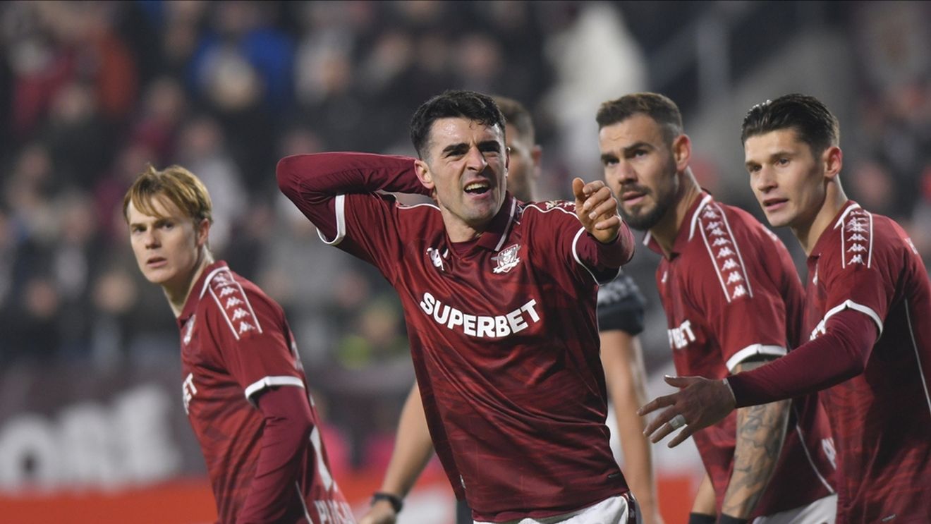 FC Argeș și Rapid au remizat 2-2 în penultima etapă a play-off-ului primei ligi de fotbal