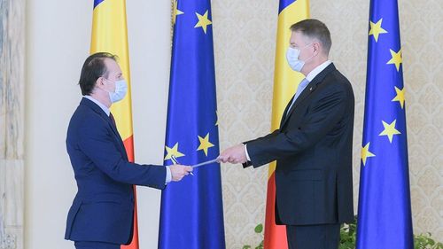 Iohannis și Cîțu, prima ieșire publică împreună la doar o zi după ce premierul și-a anunțat candidatura la șefia PNL