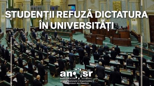 Studenţii solicită Preşedintelui Iohannis să nu promulge Legea adoptată luni de Senat, prin care rectorii devin veşnici: Direcționează unilateral educația spre totalitarism universitar