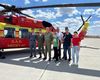Un elicopter Black Hawk, folosit pentru salvarea unei vieți într-o misiune de transplant de organe