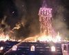 Incendiu la o biserică de lemn din Maramureș / Flăcările au cuprins și turla de 25 de metri