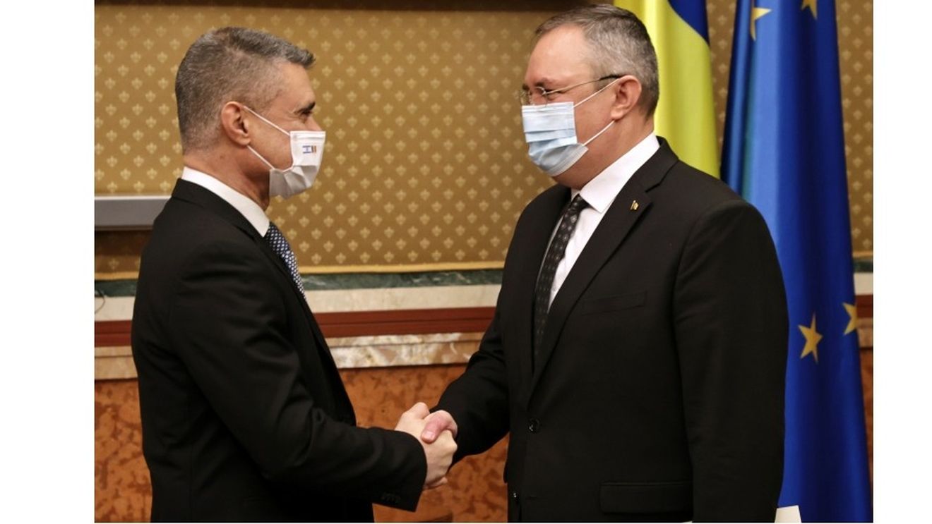 Premierul Ciucă s-a întâlnit cu David Saranga. Ambasadorul Israelului i-a propus organizarea unei ședințe comune de guvern România-Israel