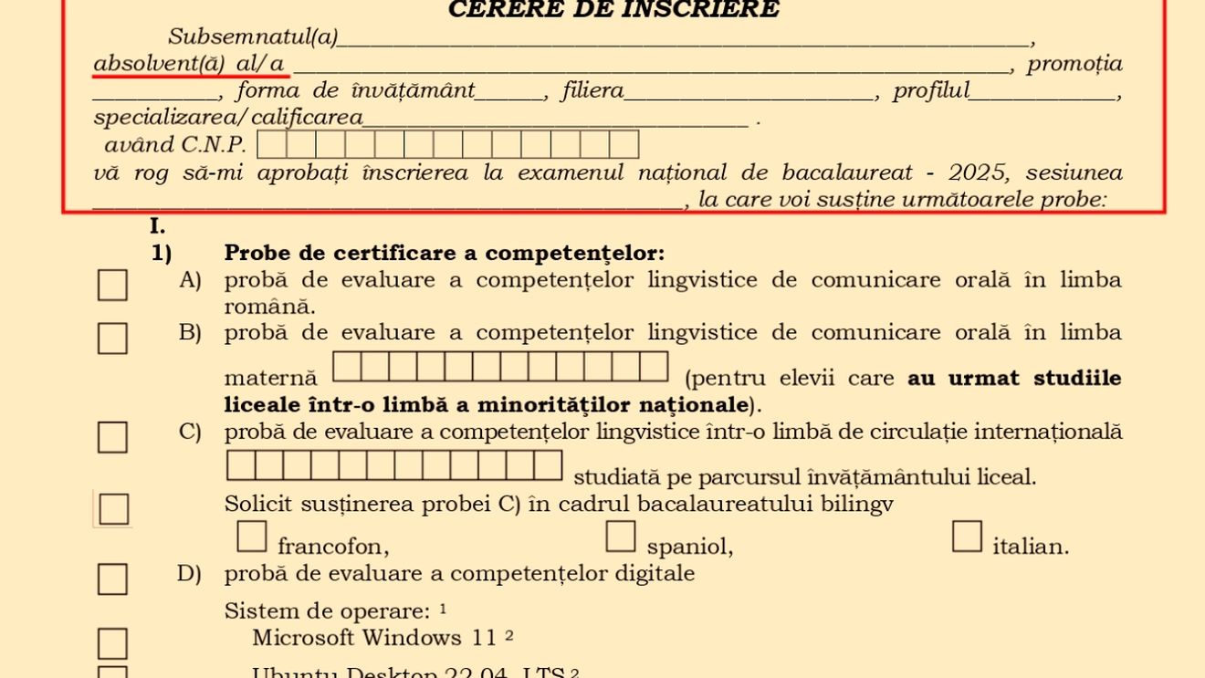 Edupedu.ro: Elevii de clasa a XII-a sunt obligați de lunea viitoare, prin cererea de înscriere la Bacalaureat 2025, să semneze în fals că sunt absolvenți de liceu, deși ei nu au încă acest statut