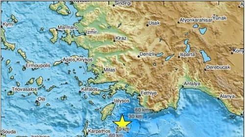 Cutremur de 5,9 grade pe Richter în in insula grecească Rhodos, resimțit până în Cipru