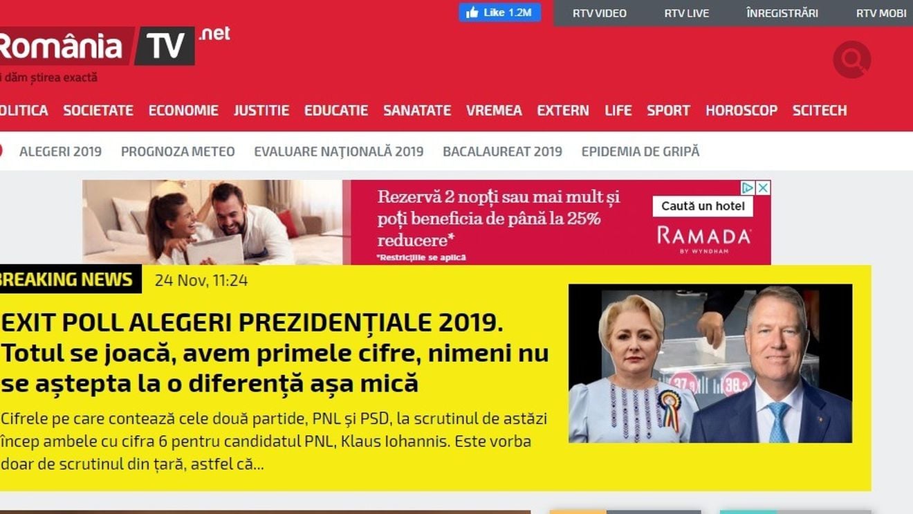 Titlul zilei la RTV, televiziunea fondată de Sebastian Ghiță: ”Totul se joacă, avem primele cifre, nimeni nu se aştepta la o diferenţă aşa mică”