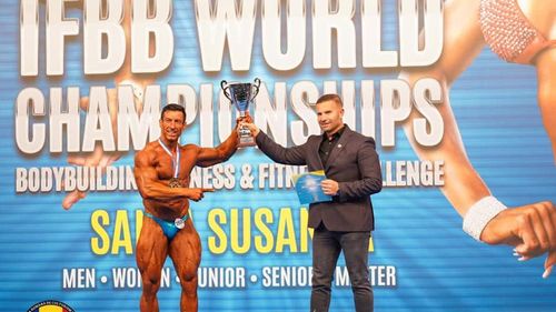 FOTO Polițist local din Sibiu, desemnat pentru a doua oară campion mondial la culturism