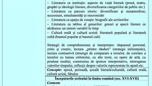 ULTIMA ORĂ Noul proiect de programă de Limba și literatura română pentru clasa a IX-a, publicat de Ministerul Educației / Se păstrează organizarea diacronică a conținuturilor și au fost introduși mai mulți autori recomandați, între care Grigore Ureche și Miron Costin