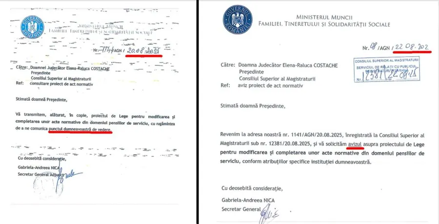 Cele două solicitări ale Ministerului Muncii
