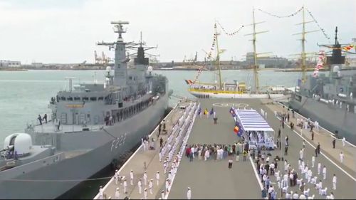 VIDEO: Președintele Klaus Iohannis, premierul Ludovic Orban, ambasadorul SUA, Adrian Zuckerman, prezenți la manifestările de Ziua Marinei, la Constanţa