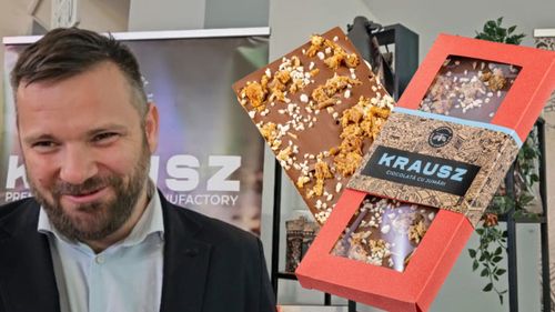 Ciocolata „Dubai” e istorie. Un antreprenor din România a creat „ciocolata cu jumări” / Fazakas Szilard, inițiatorul Krausz: „Dulce cu sărat se potrivește întotdeauna”